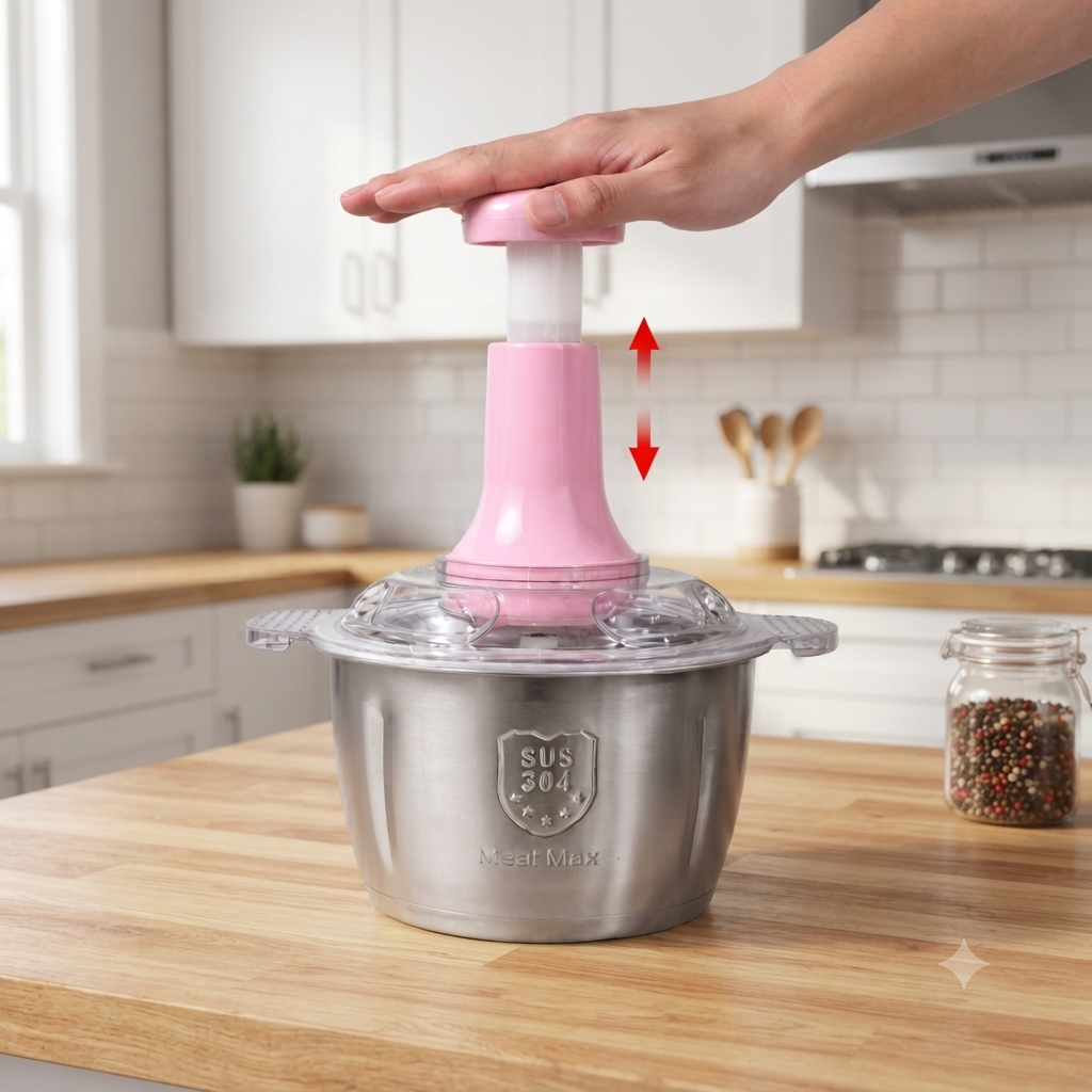 Premium Stainless Steel Manual Food Chopper