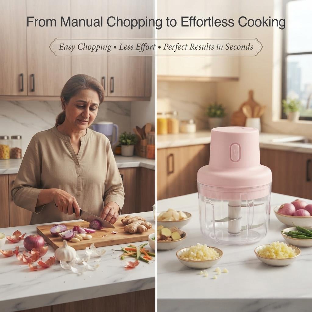 USB Rechargeable Mini Electric Chopper