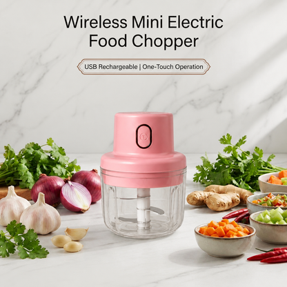 USB Rechargeable Mini Electric Chopper