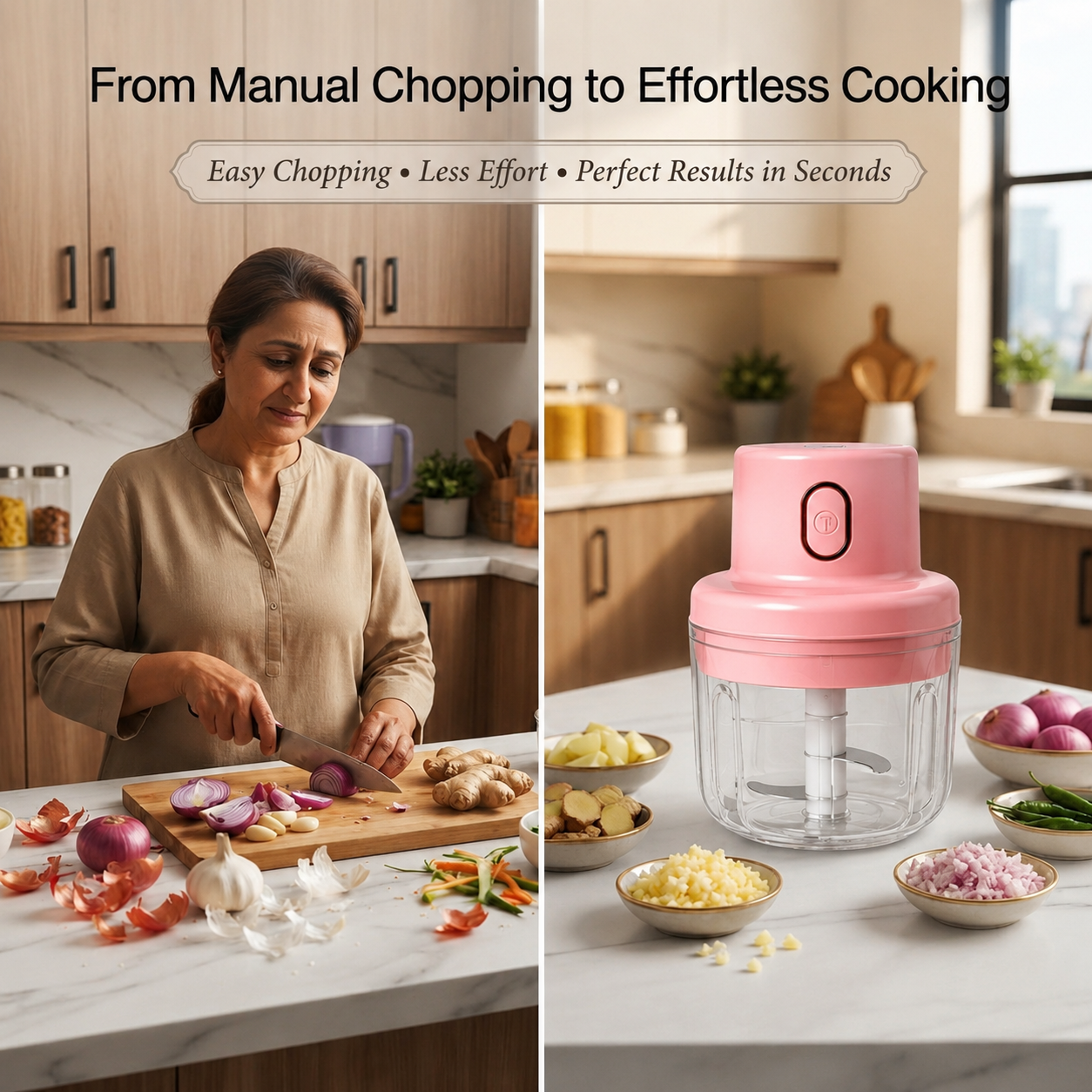 USB Rechargeable Mini Electric Chopper